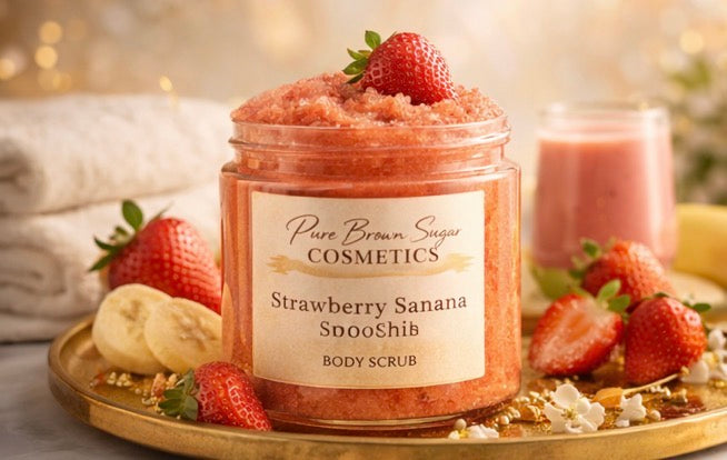 STRAWBERRY BANANA SMOOTHIE BODY & FACE SCRUB